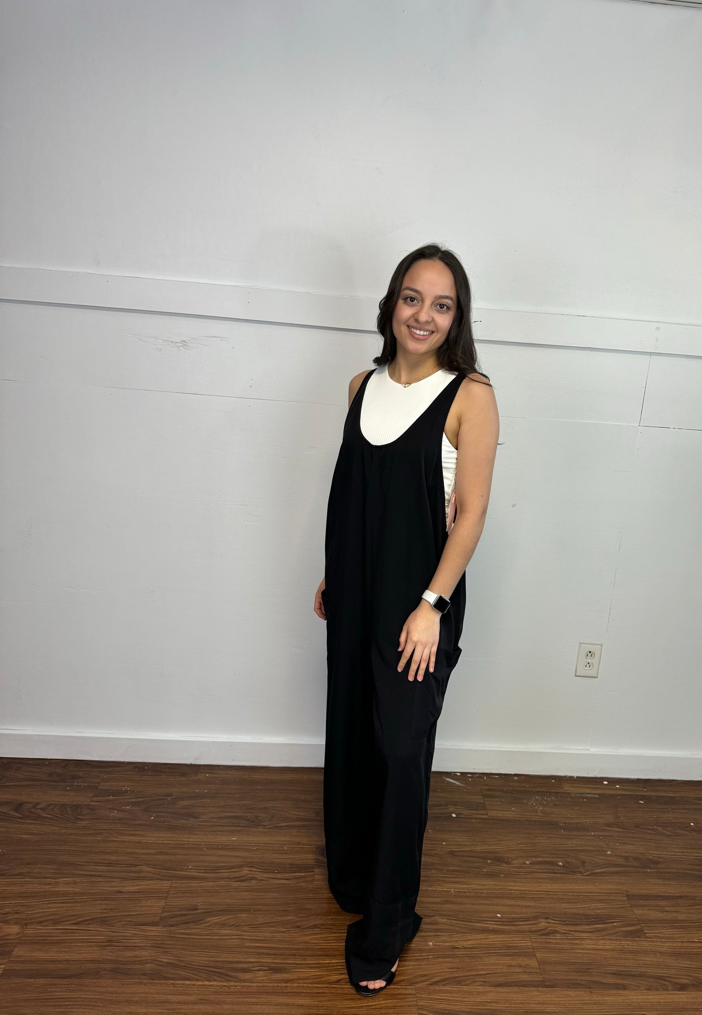 Sleeveless V-Neck Jumpsuit