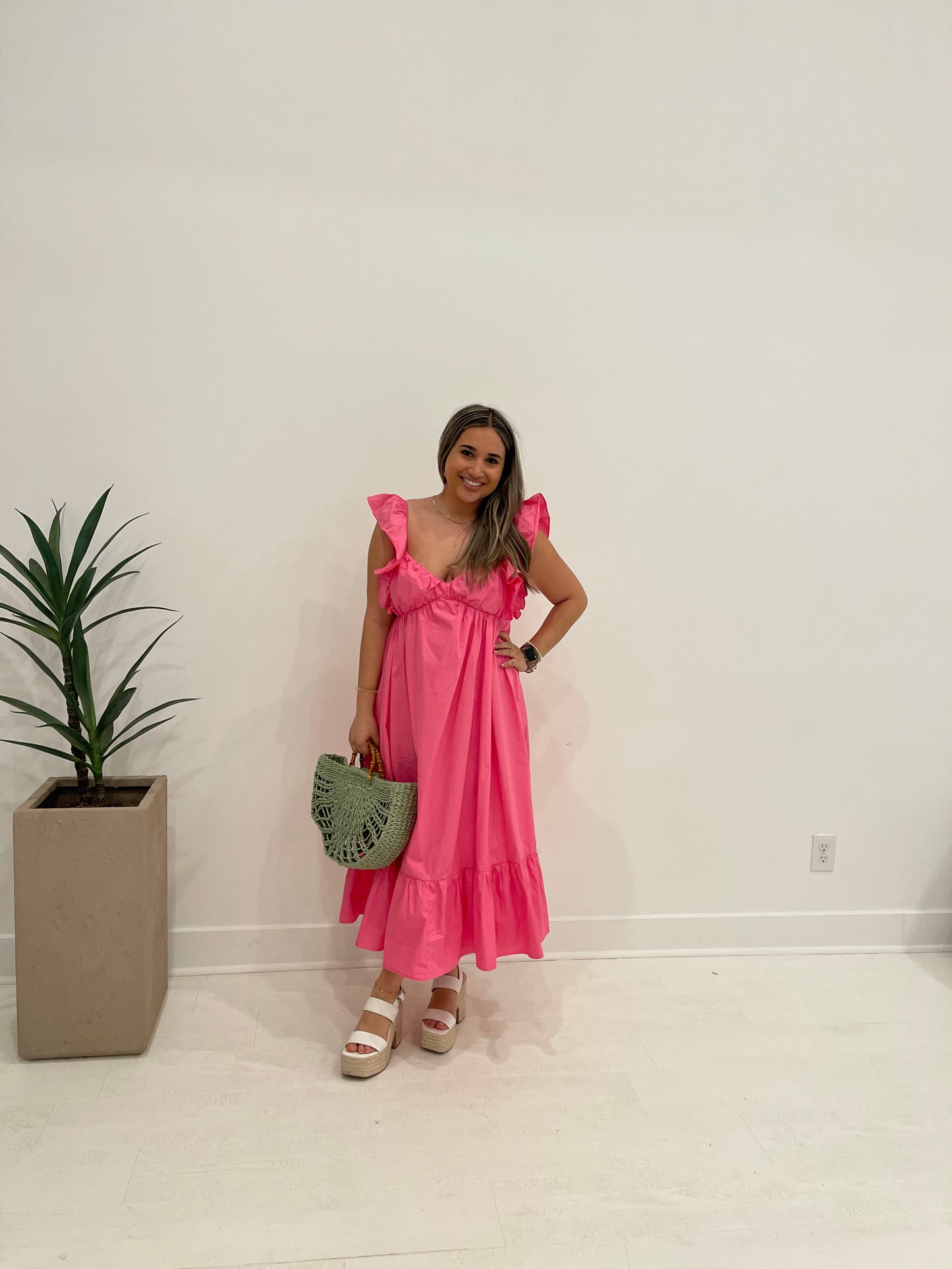 Ava Pink Maxi Dress