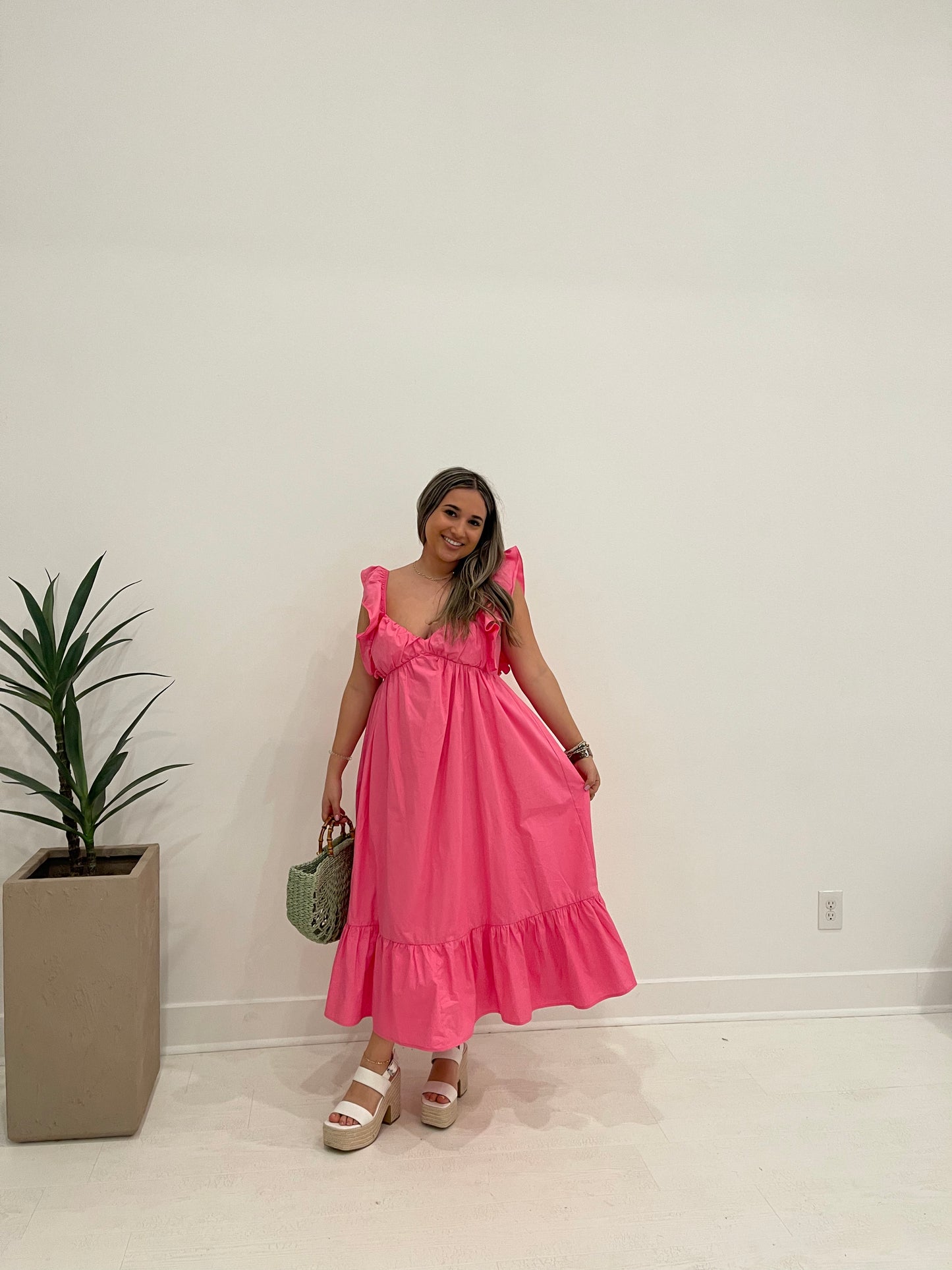 Ava Pink Maxi Dress