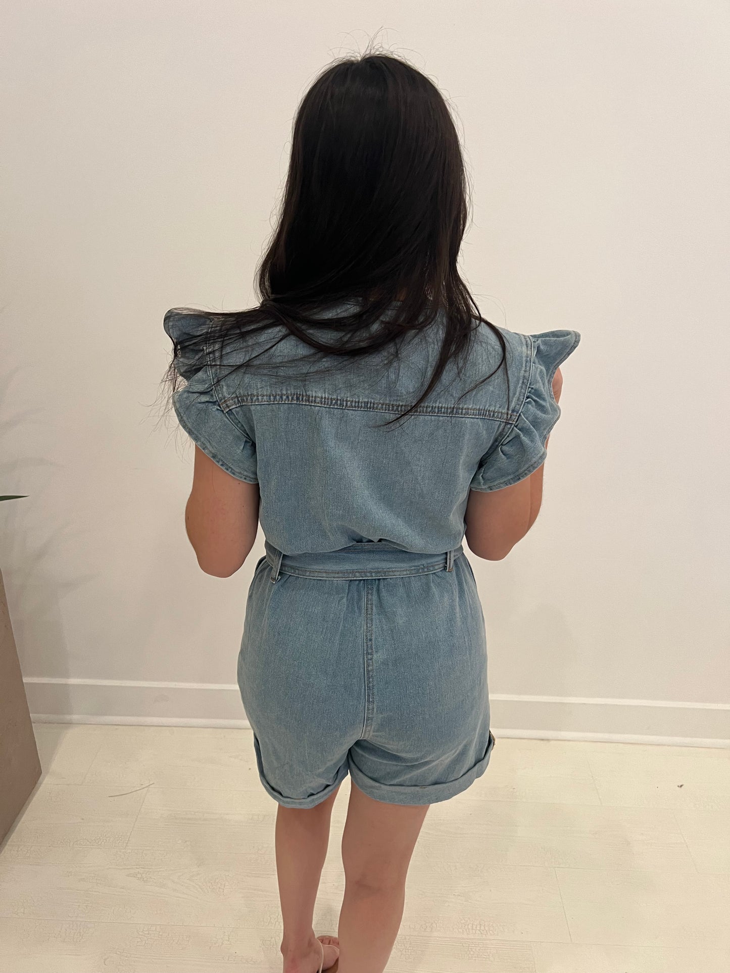 Cierra Denim Romper