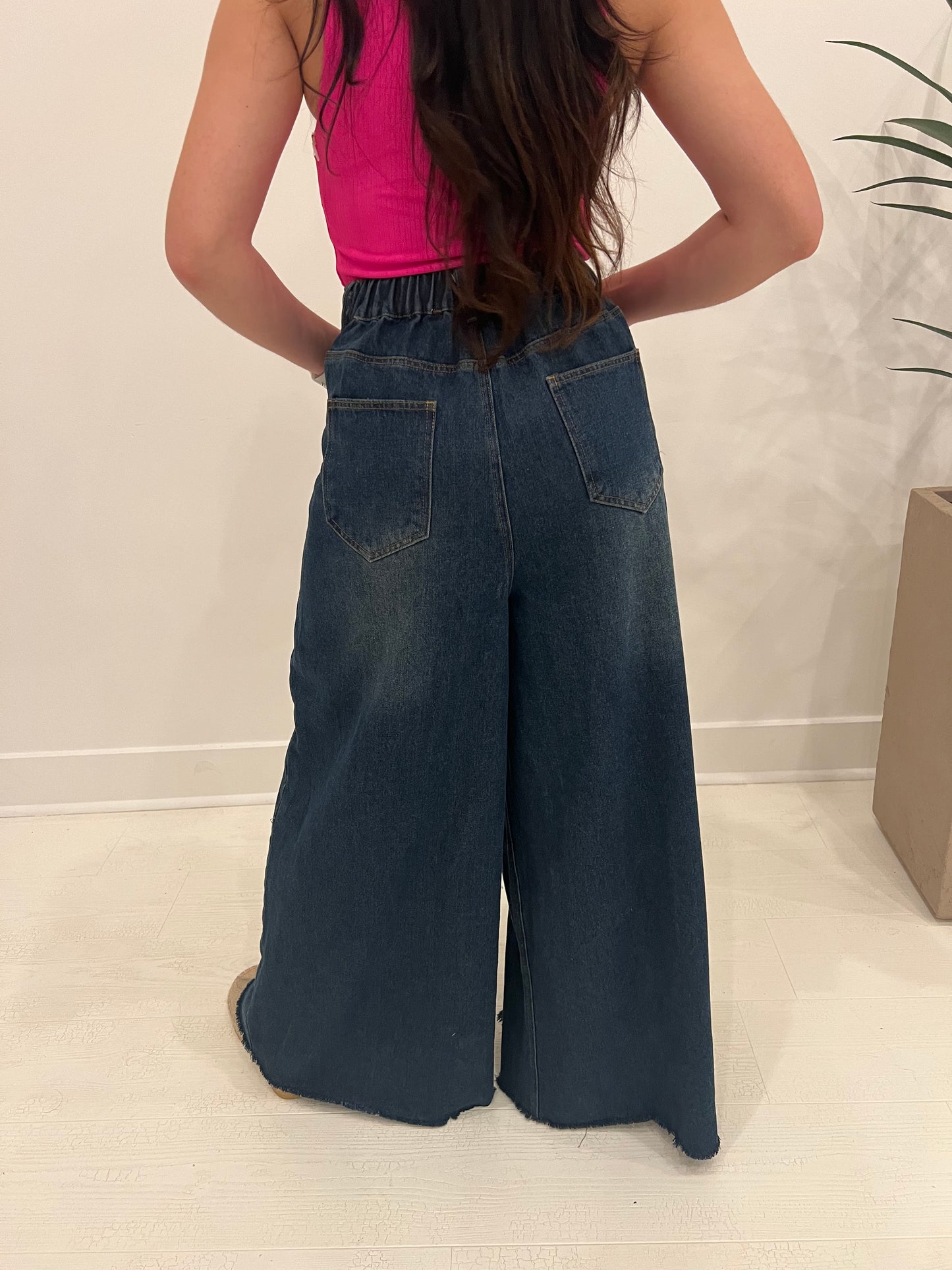 Denim Wide Leg Jeans