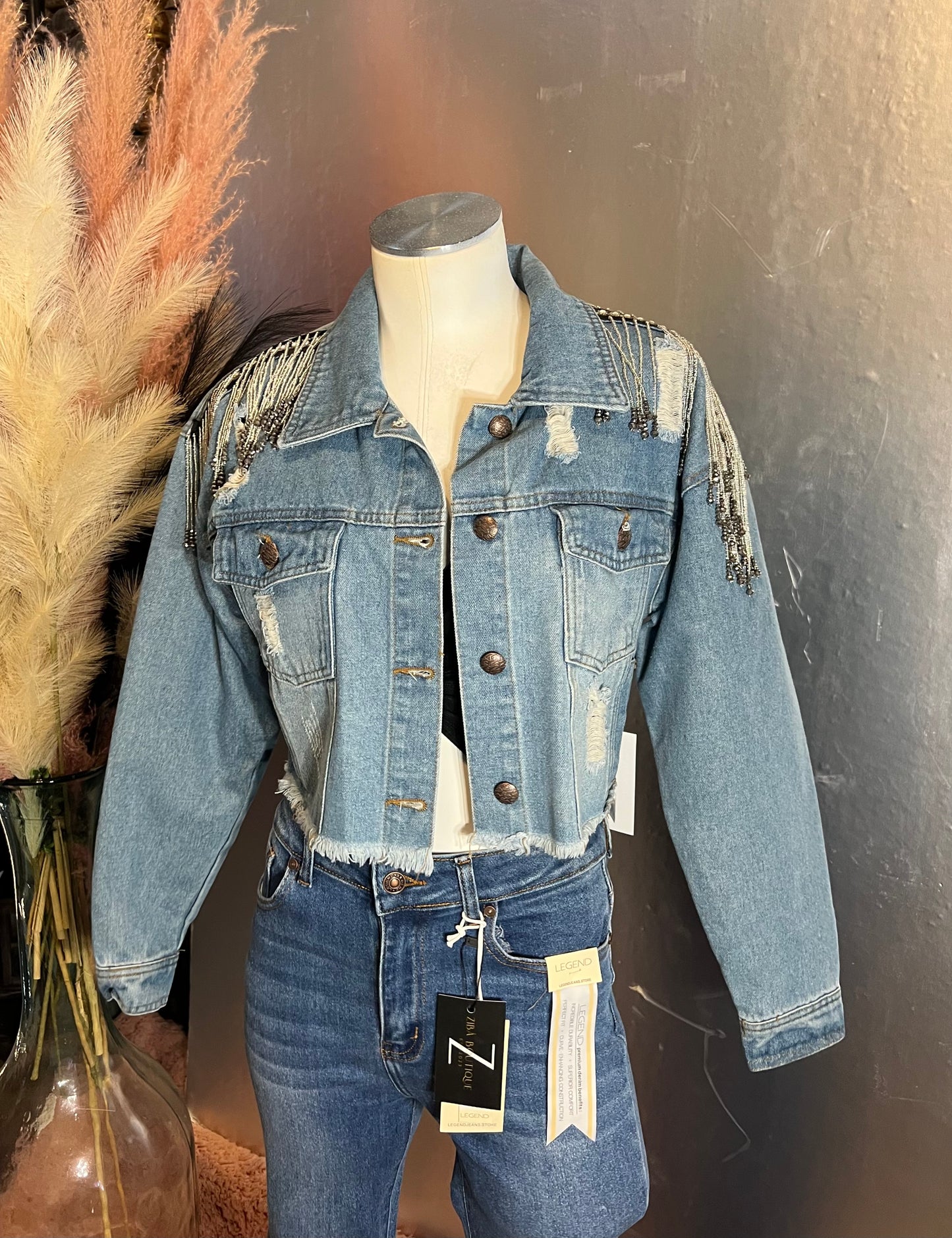 Cropped Denim Jacket