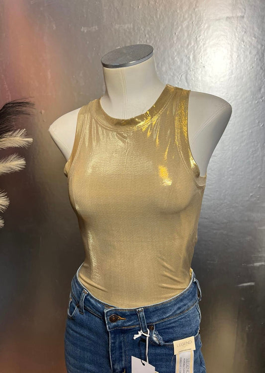 Metallic Crop Top