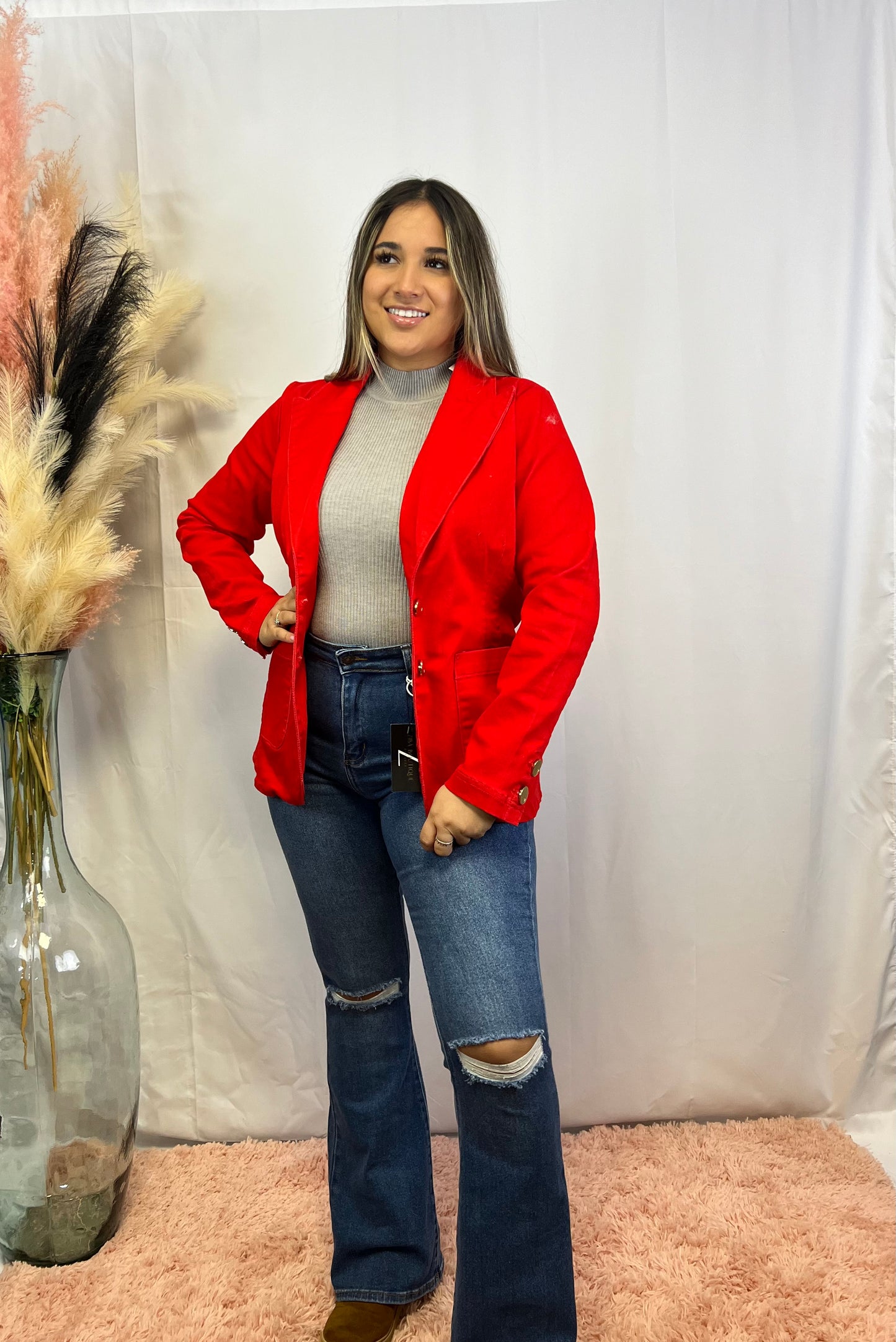 Cherry Red Blazer