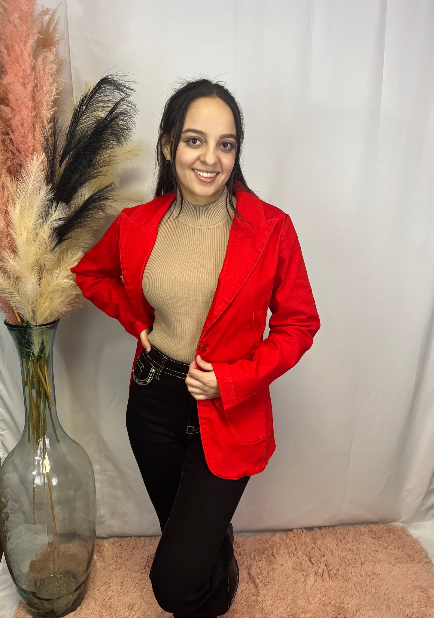 Cherry Red Blazer